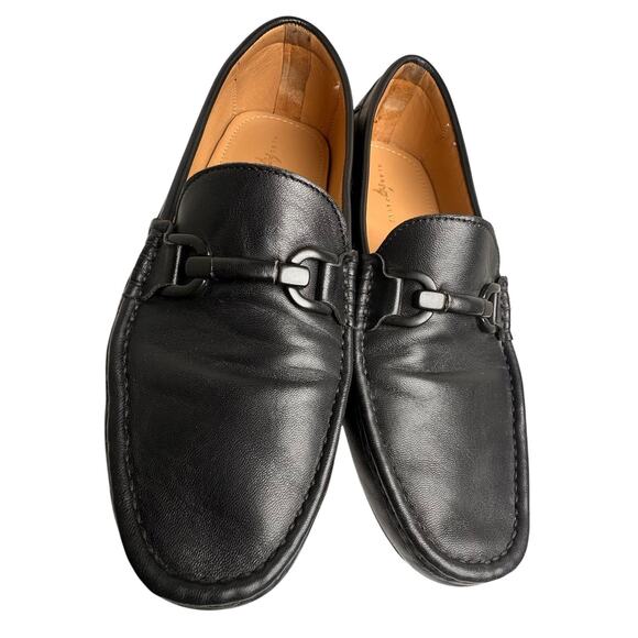 Alan Payne Como Black Leather Horsebit Driving Mocs Loafer Preppy Men Sz 11.5 EC - Picture 5 of 13
